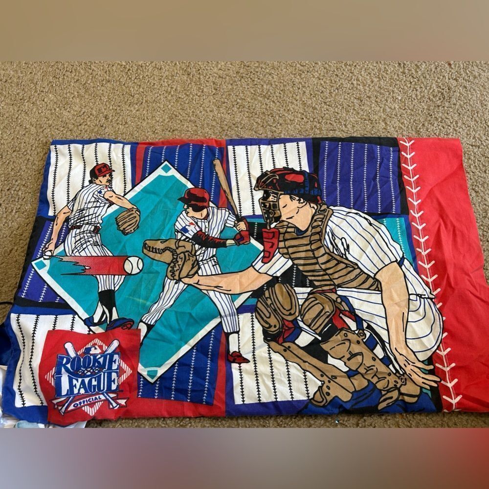 Vintage MLB Baseball Pillow Case